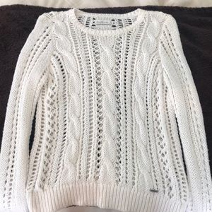 cream / white knit sweater